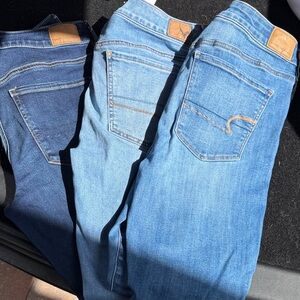 Classic Stretch Skinny Jeans in Light Blue - Women's